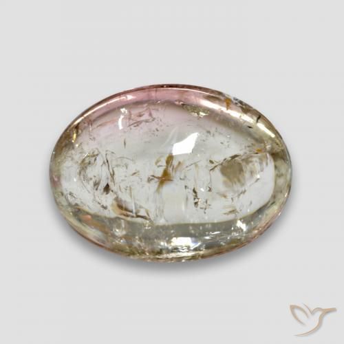 Tormalina Giallo chiaro naturale da 7.68 ct, Ovale, Trasparente