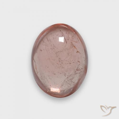 Tormalina Rosso medio naturale da 2.20 ct, Ovale, Trasparente