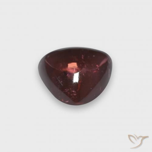 Tormalina Rosso scuro naturale da 1.83 ct, Taglio trillion, Trasparente