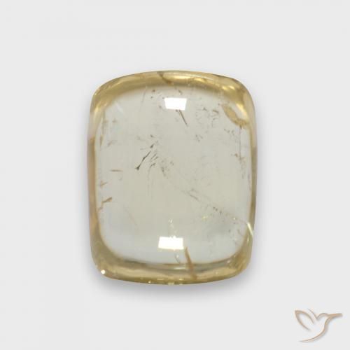 2.52ct Naturale Giallo pallido Tormalina, Cuscino, Trasparente