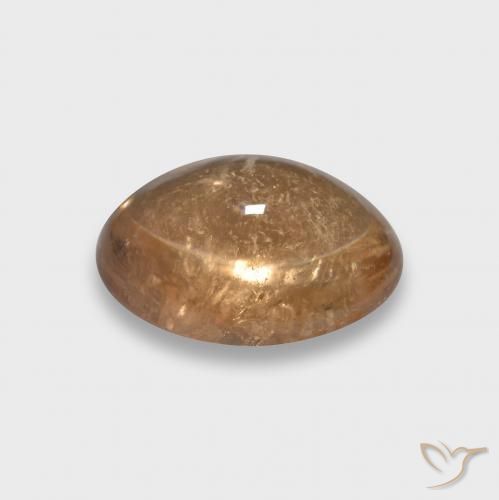 Tormalina Cantalupo Arancia naturale da 3.73 ct, Ovale, Trasparente