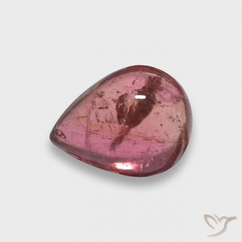 Tormalina Cremisi Profondo naturale da 2.61 ct, Forma a pera, Trasparente