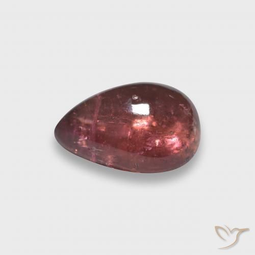 Tormalina Cremisi Profondo naturale da 2.61 ct, Forma a pera, Trasparente