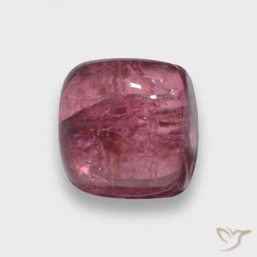 Tormalina Rosso medio naturale da 2.13 ct, Cuscino, Trasparente