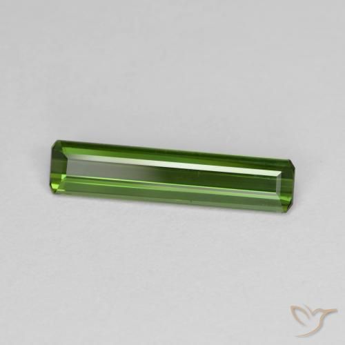 Tormalina Verde terroso naturale da 1.03 ct, Ottagonale / Taglio smeraldo, VVS-VS