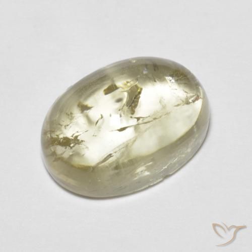 5.41ct Naturale Giallo pallido Tormalina, Ovale, Trasparente