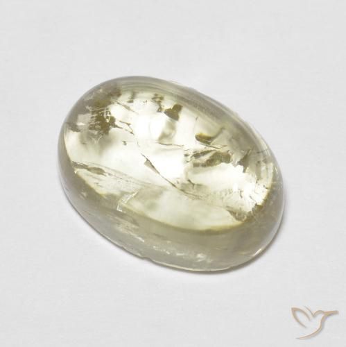 Tormalina Giallo pallido naturale da 5.41 ct, Ovale, Trasparente