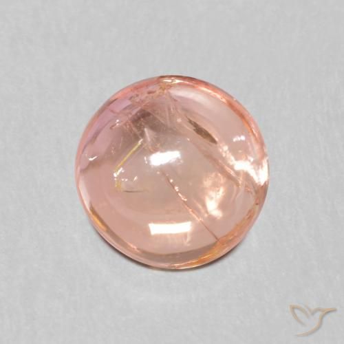 1.14ct Naturale rosso indiano Tormalina, Rotondo, Trasparente