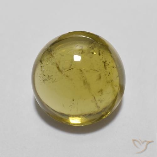 1.83ct Naturale Oro Tormalina, Rotondo, Trasparente