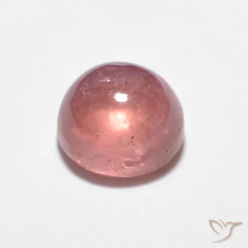 Tormalina Rosa gomma da masticare naturale da 0.93 ct, Rotondo, Trasparente