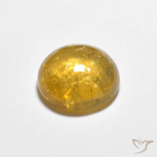 Tormalina Oro medio naturale da 1.44 ct, Rotondo, Trasparente