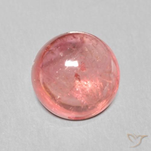 1.66ct Naturale Rosa scuro Tormalina, Rotondo, Trasparente