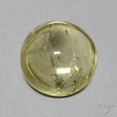 1.80ct Naturale Verde chiaro Tormalina, Rotondo, Trasparente