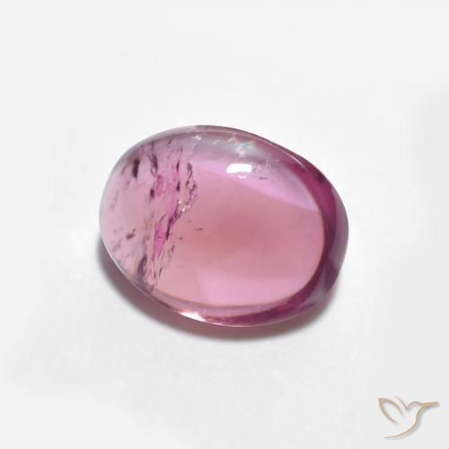 Tormalina Viola medio naturale da 1.31 ct, Ovale, Trasparente