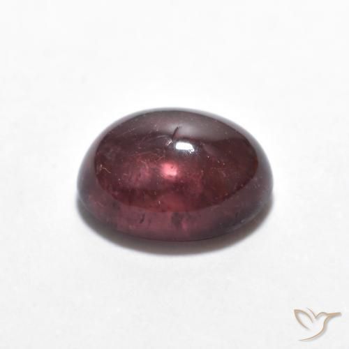 Tormalina Viola scuro naturale da 1.57 ct, Ovale, Trasparente