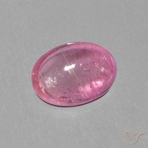 Tormalina Rosa medio naturale da 1.51 ct, Ovale, Trasparente