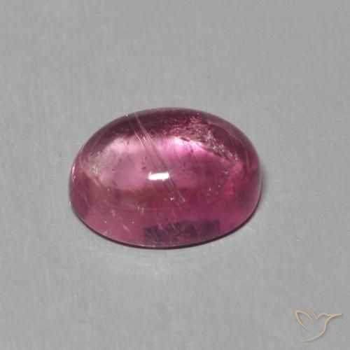 Tormalina Rosa medio naturale da 1.51 ct, Ovale, Trasparente