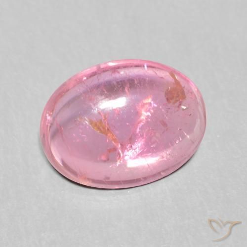 Tormalina Rosa intenso naturale da 1.31 ct, Ovale, Trasparente