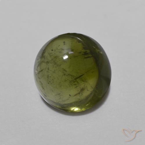 Tormalina Verde foresta naturale da 1.53 ct, Rotondo, Trasparente