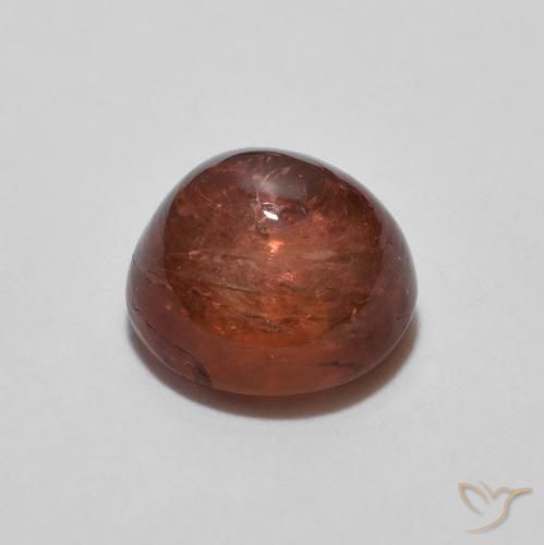 Tormalina Punch di frutta rosso naturale da 1.17 ct, Rotondo, Trasparente