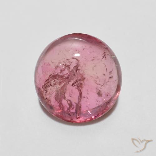 Tormalina Rosa medio naturale da 1.18 ct, Rotondo, Trasparente