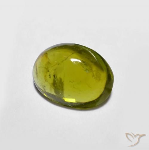 Tormalina Verde scuro naturale da 1.12 ct, Ovale, Trasparente