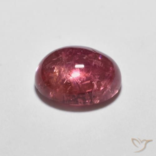 Tormalina Rosa medio naturale da 1.63 ct, Ovale, Trasparente