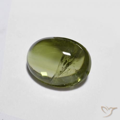 Tormalina Verde scuro naturale da 1.31 ct, Ovale, Trasparente