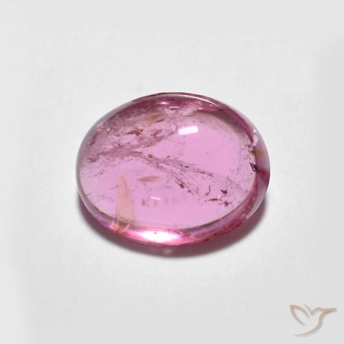 Tormalina Rosa hot naturale da 1.60 ct, Ovale, Trasparente