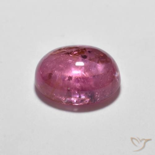Tormalina Rosa hot naturale da 1.60 ct, Ovale, Trasparente