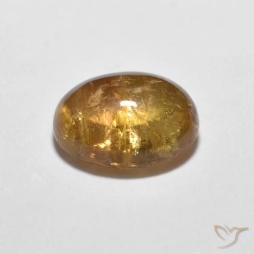 Tormalina Marrone dorato naturale da 1.50 ct, Ovale, Trasparente