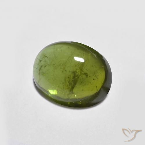 Tormalina Alghe Verdi naturale da 1.39 ct, Ovale, Trasparente