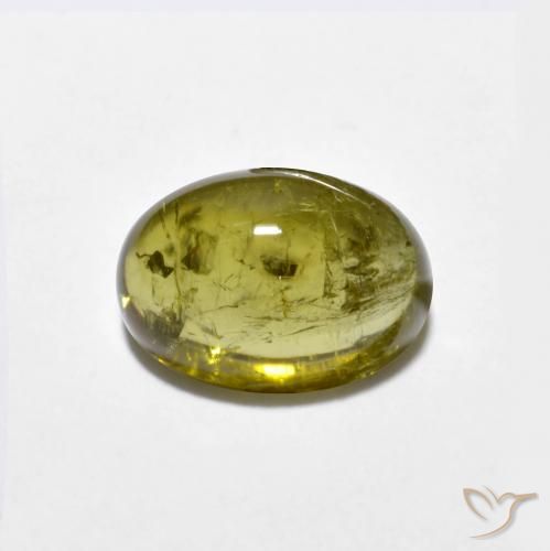1.56ct Naturale Medium-Dark Gold Tormalina, Ovale, Trasparente