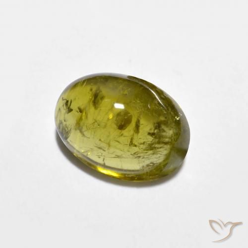 Tormalina Medium-Dark Gold naturale da 1.56 ct, Ovale, Trasparente