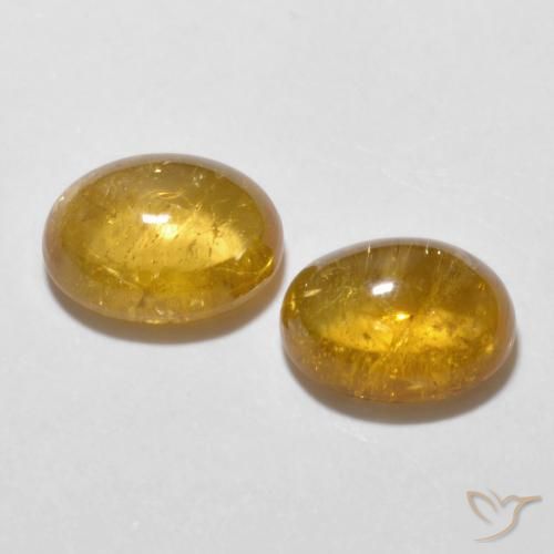 Gemme di Tormalina Dorato scuro naturale da 3.24 ct, Ovale, Trasparente