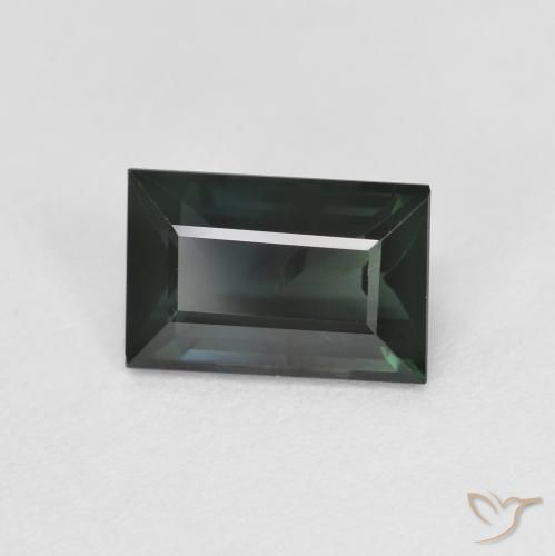 Tormalina Verde medio naturale da 1.22 ct, Taglio a baguette, VS