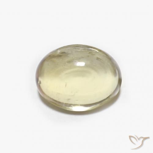 1.79ct Naturale Giallo pallido Tormalina, Ovale, Trasparente