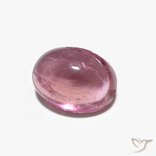 Tormalina Rosa hot naturale da 1.51 ct, Ovale, Trasparente
