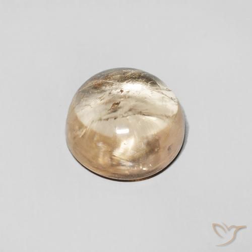 Tormalina Giallo chiaro naturale da 1.15 ct, Rotondo, Trasparente