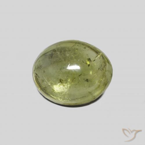 Tormalina Verde chiaro naturale da 3.89 ct, Ovale, Trasparente