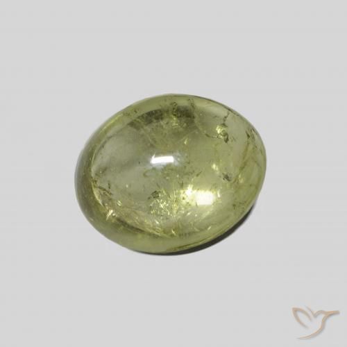 Tormalina Verde chiaro naturale da 3.89 ct, Ovale, Trasparente