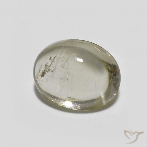 Tormalina Giallo medio-chiaro naturale da 3.38 ct, Ovale, Trasparente