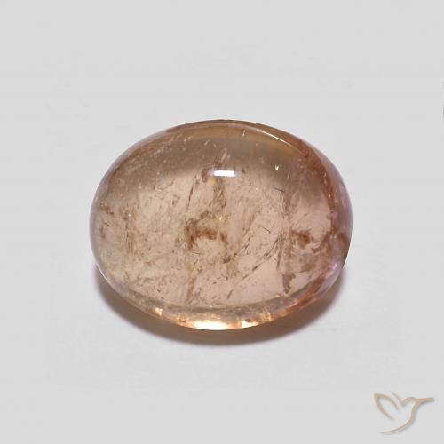 2.70ct Naturale Light Grapefruit Pink Tormalina, Ovale, Trasparente
