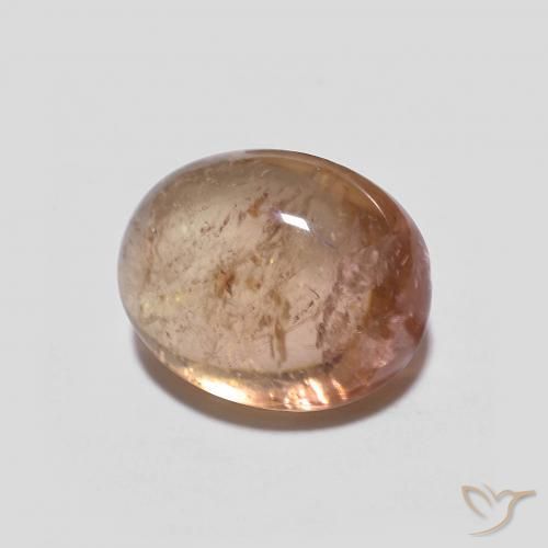 Tormalina Light Grapefruit Pink naturale da 2.70 ct, Ovale, Trasparente