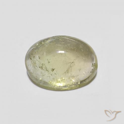 1.86ct Naturale Giallo-verde medio Tormalina, Ovale, Trasparente