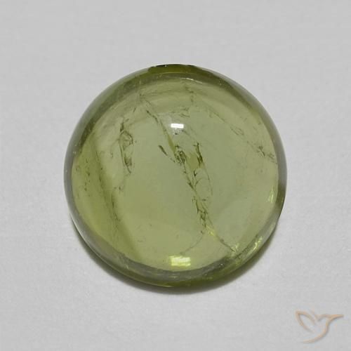 0.82ct Naturale Verde chiaro Tormalina, Rotondo, Trasparente