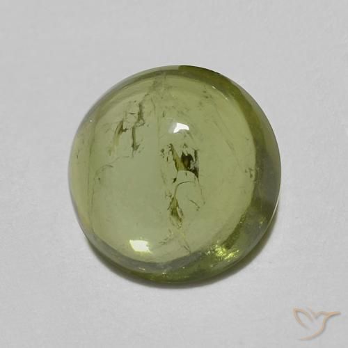 Tormalina Verde chiaro naturale da 0.82 ct, Rotondo, Trasparente