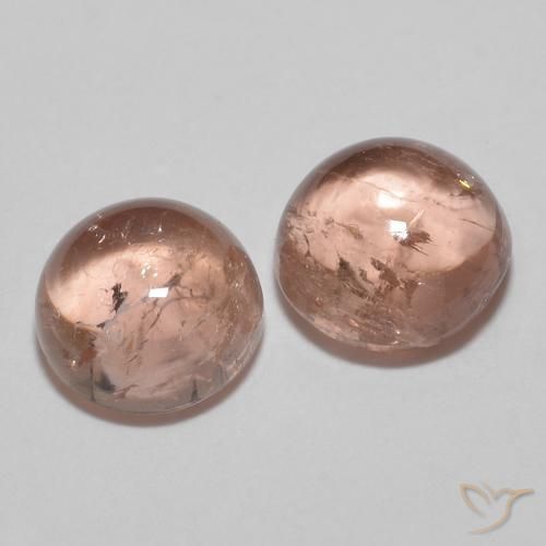 Gemme di Tormalina Rosa chiaro naturale da 2.23 ct, Rotondo, Trasparente