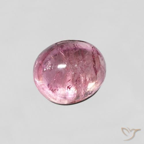 Tormalina Rosa chiaro naturale da 0.92 ct, Ovale, Trasparente