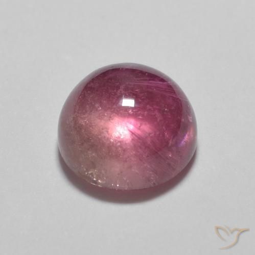 Tormalina Rosa medio naturale da 1.15 ct, Rotondo, Trasparente